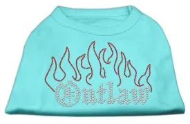 Outlaw Rhinestone Shirts Aqua S (10)