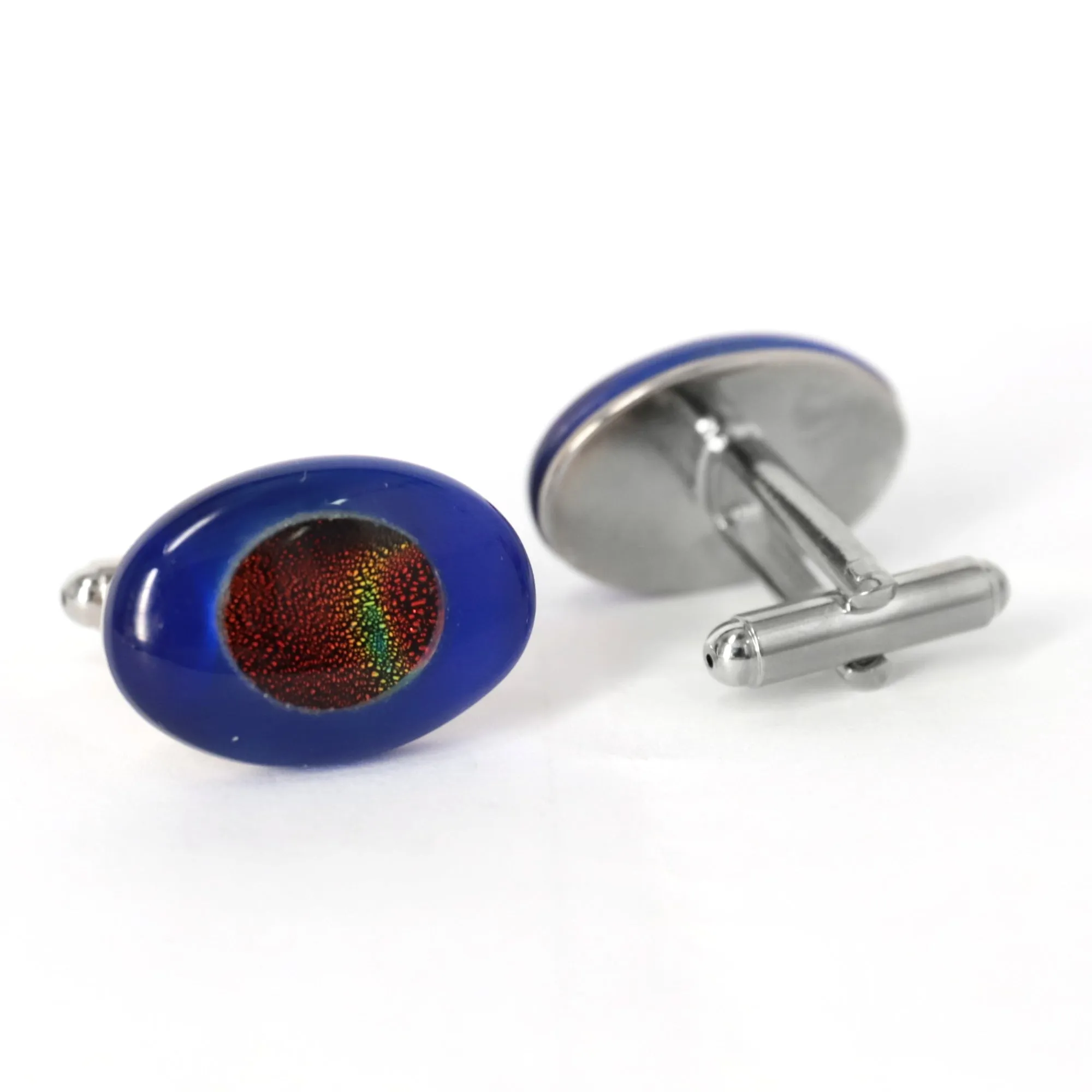 Oval Shape fiber optic Cufflinks (Online Exclusive)