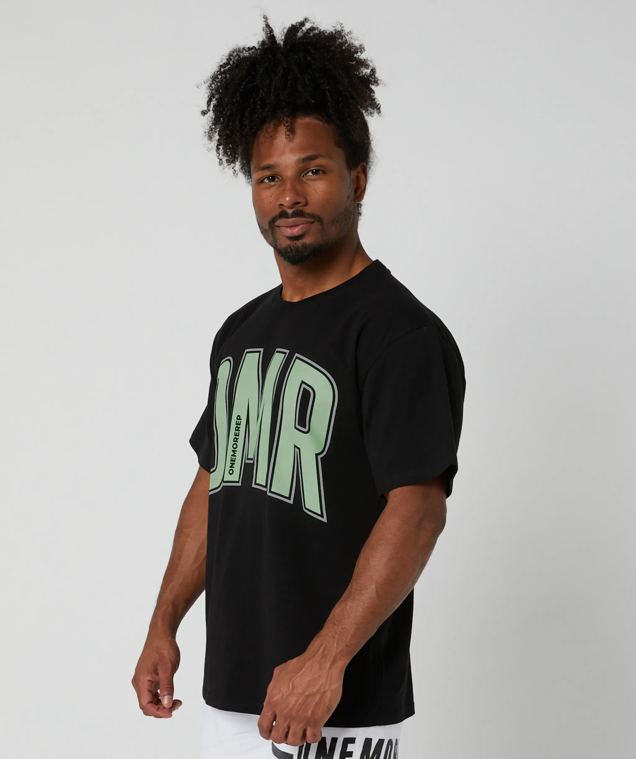 Oversized Pump Tee Black/Sage