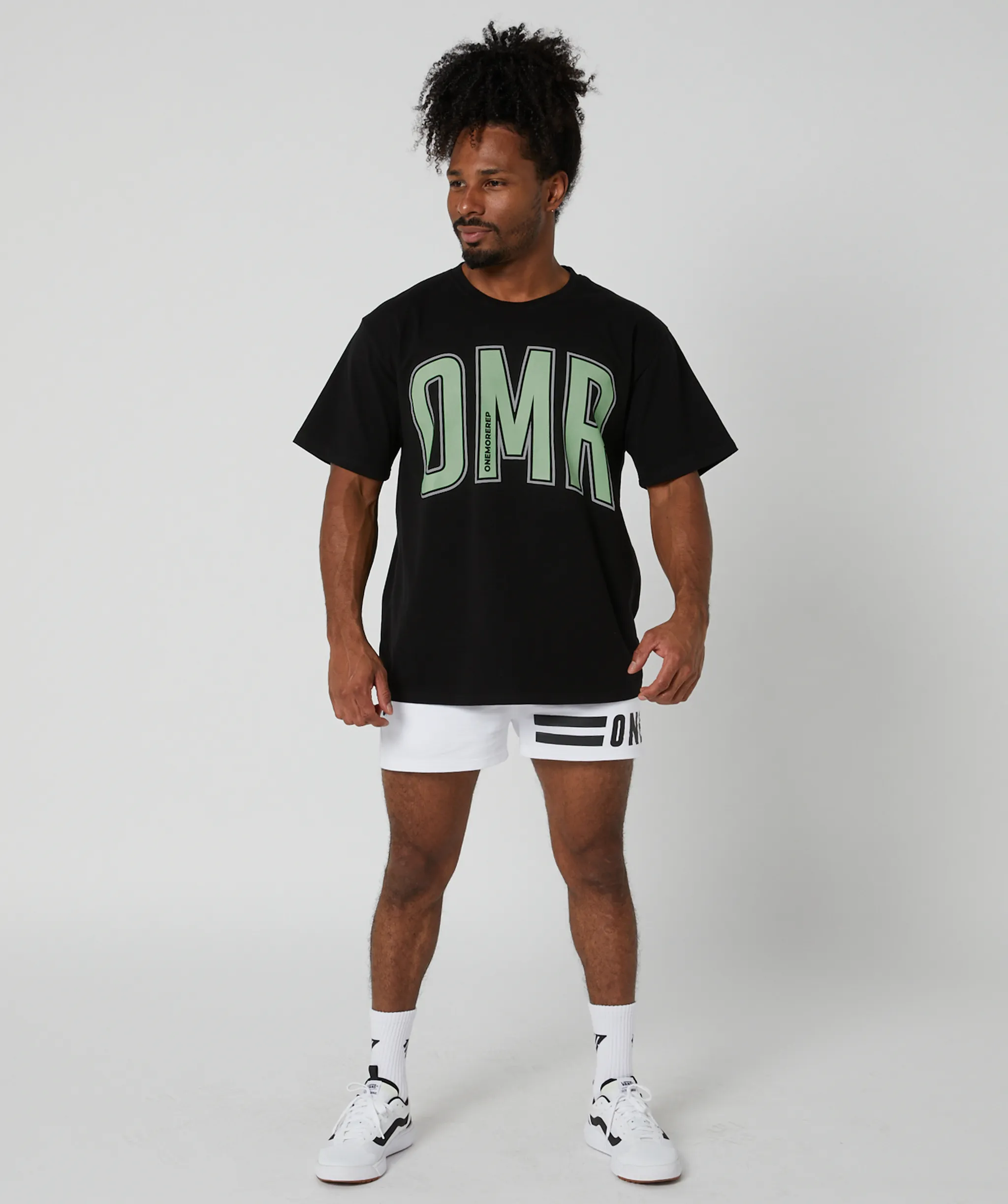 Oversized Pump Tee Black/Sage