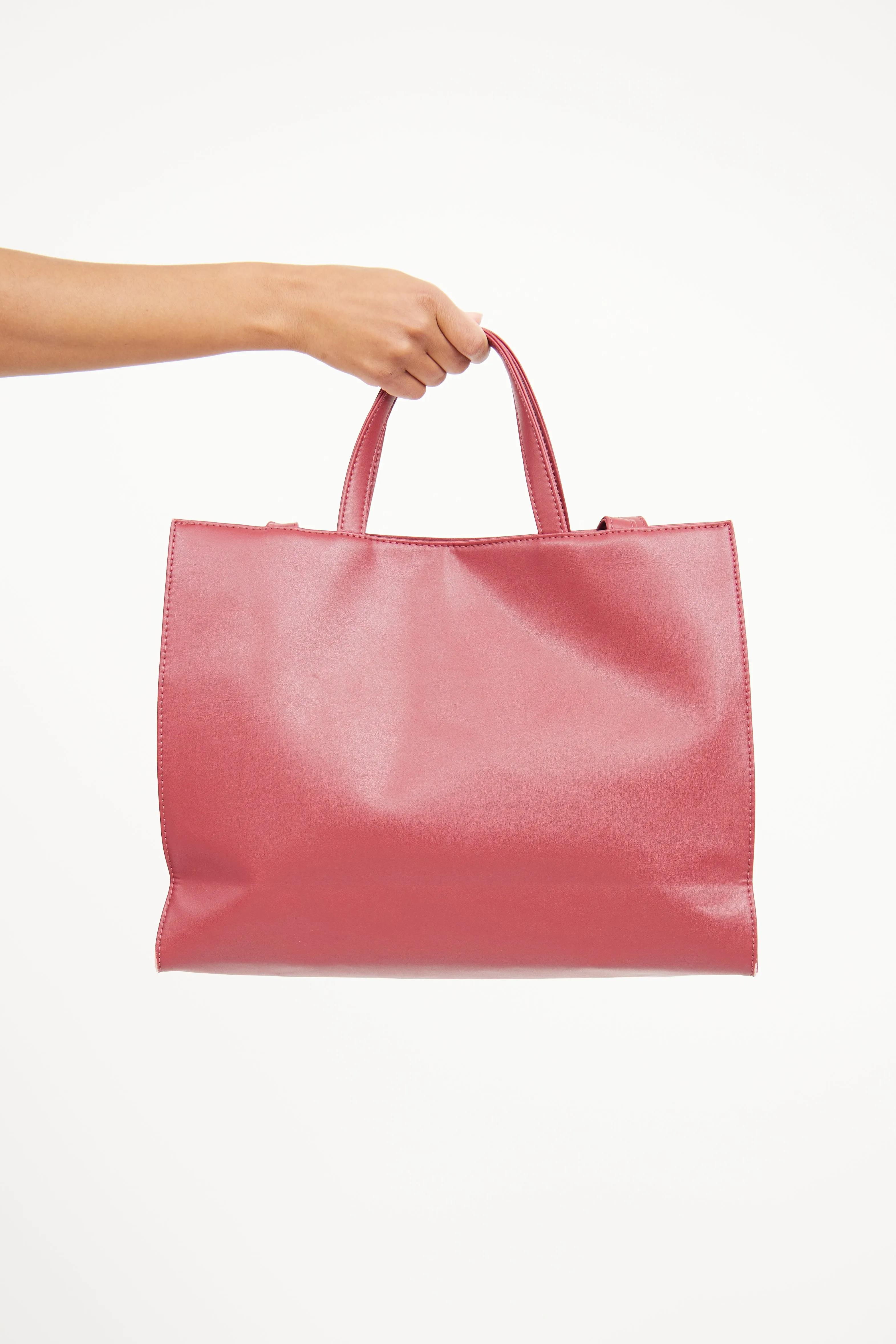 Oxblood Medium Shopping Bag