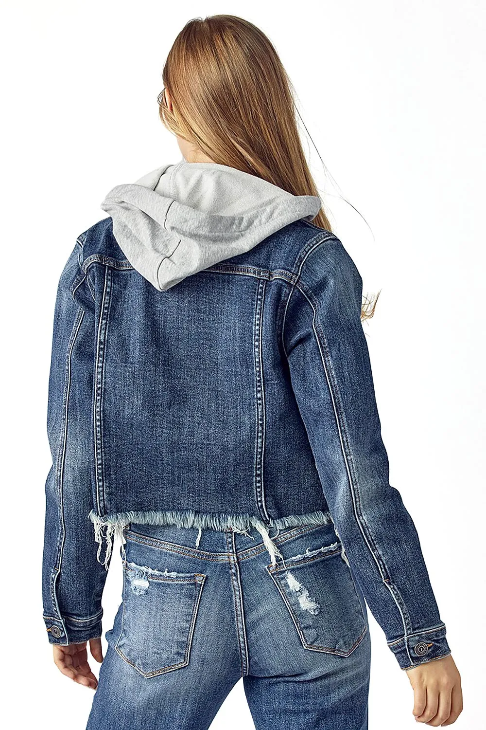 Oxford Denim Hoodie Jacket