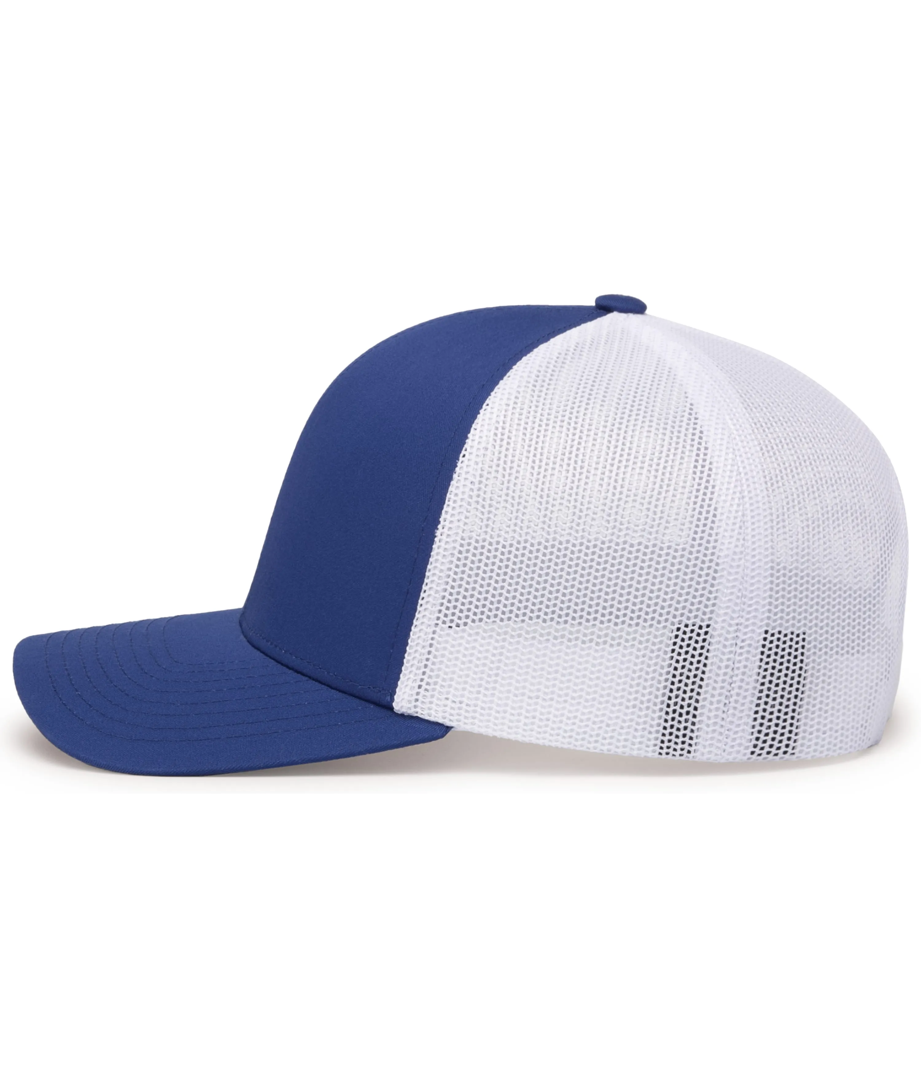 Pacific Headwear Trucker Snapback Cap - Royal/White/Royal