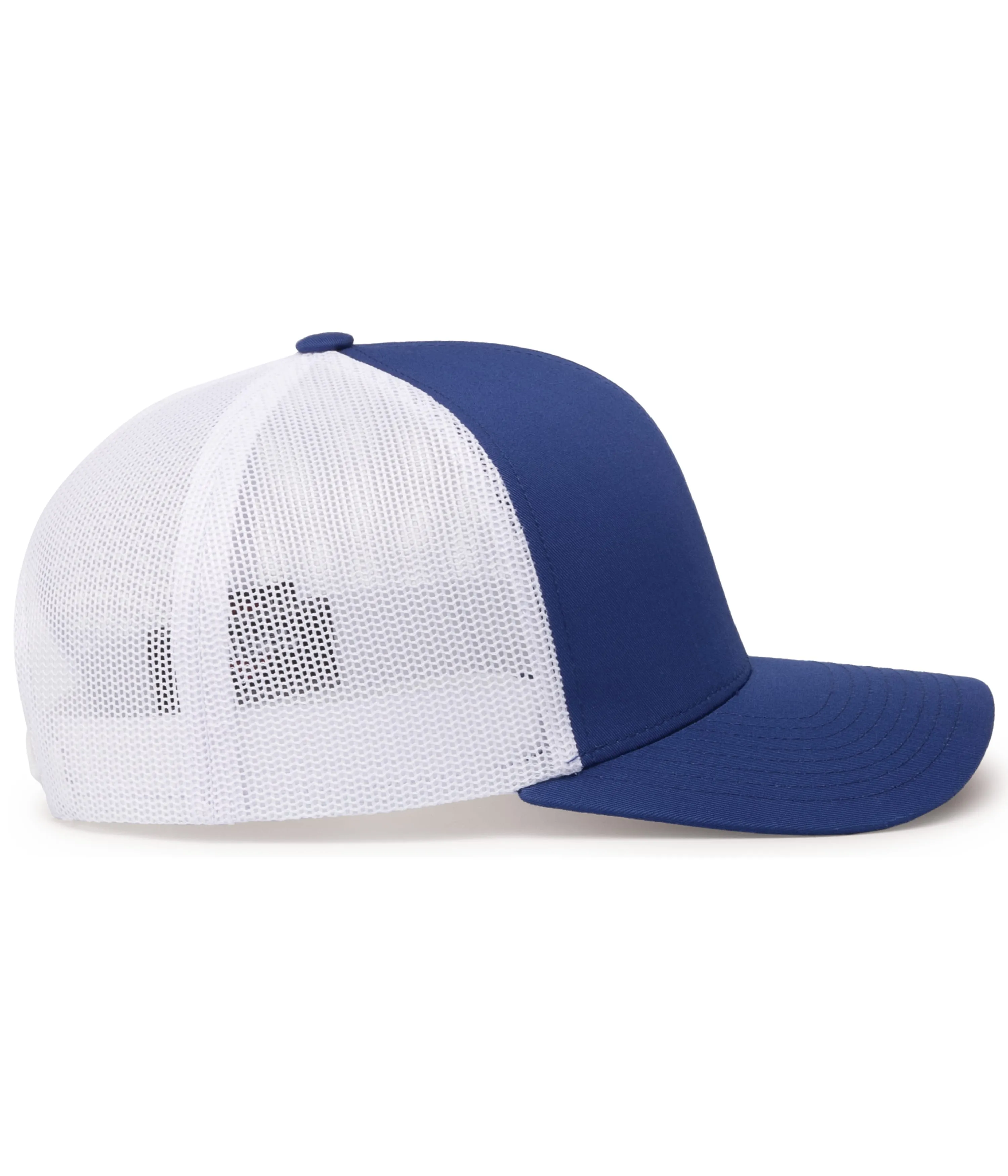 Pacific Headwear Trucker Snapback Cap - Royal/White/Royal