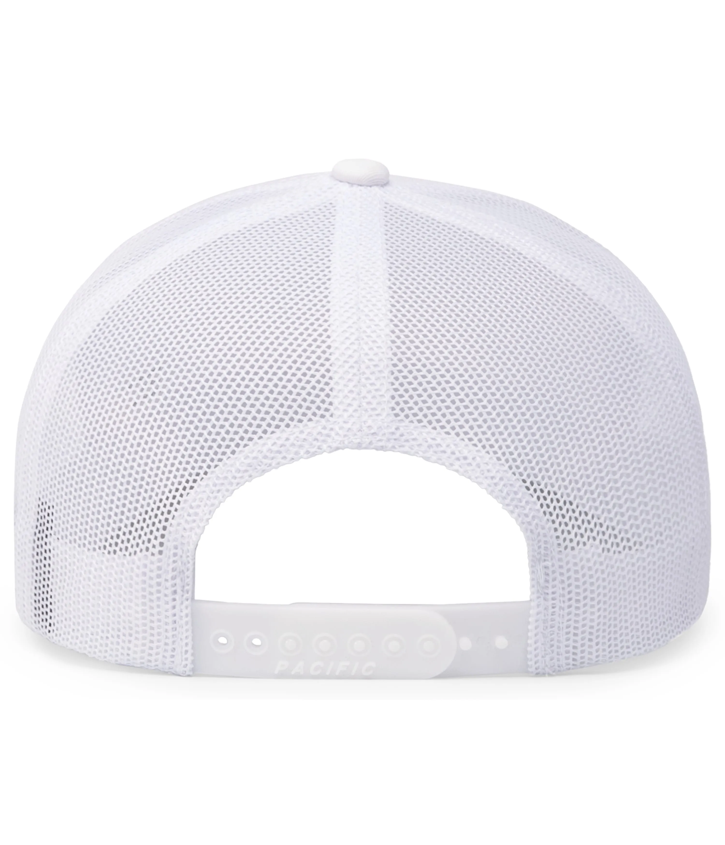 Pacific Headwear Trucker Snapback Cap - White