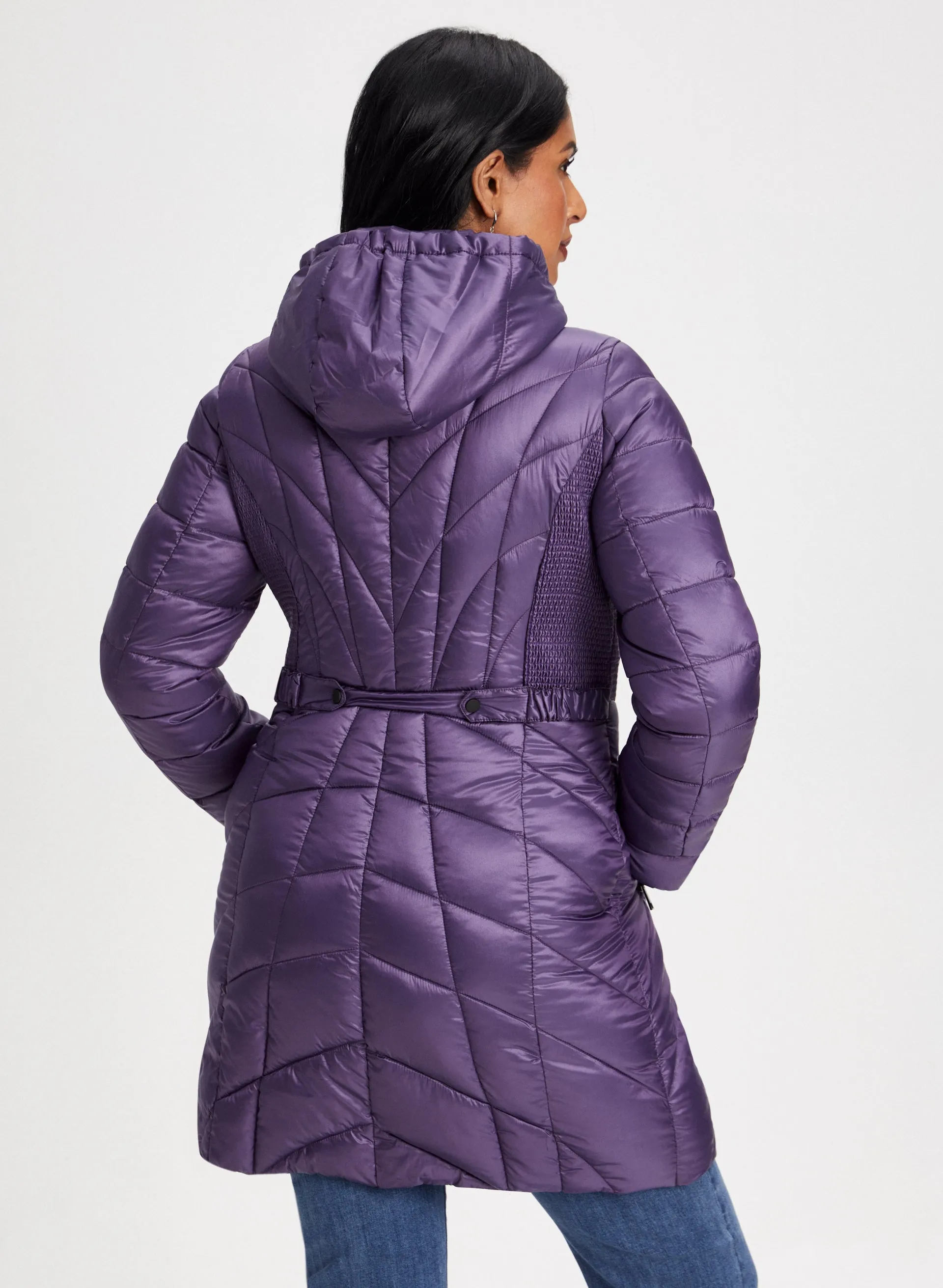 Packable Quilted Vegan Down Coat