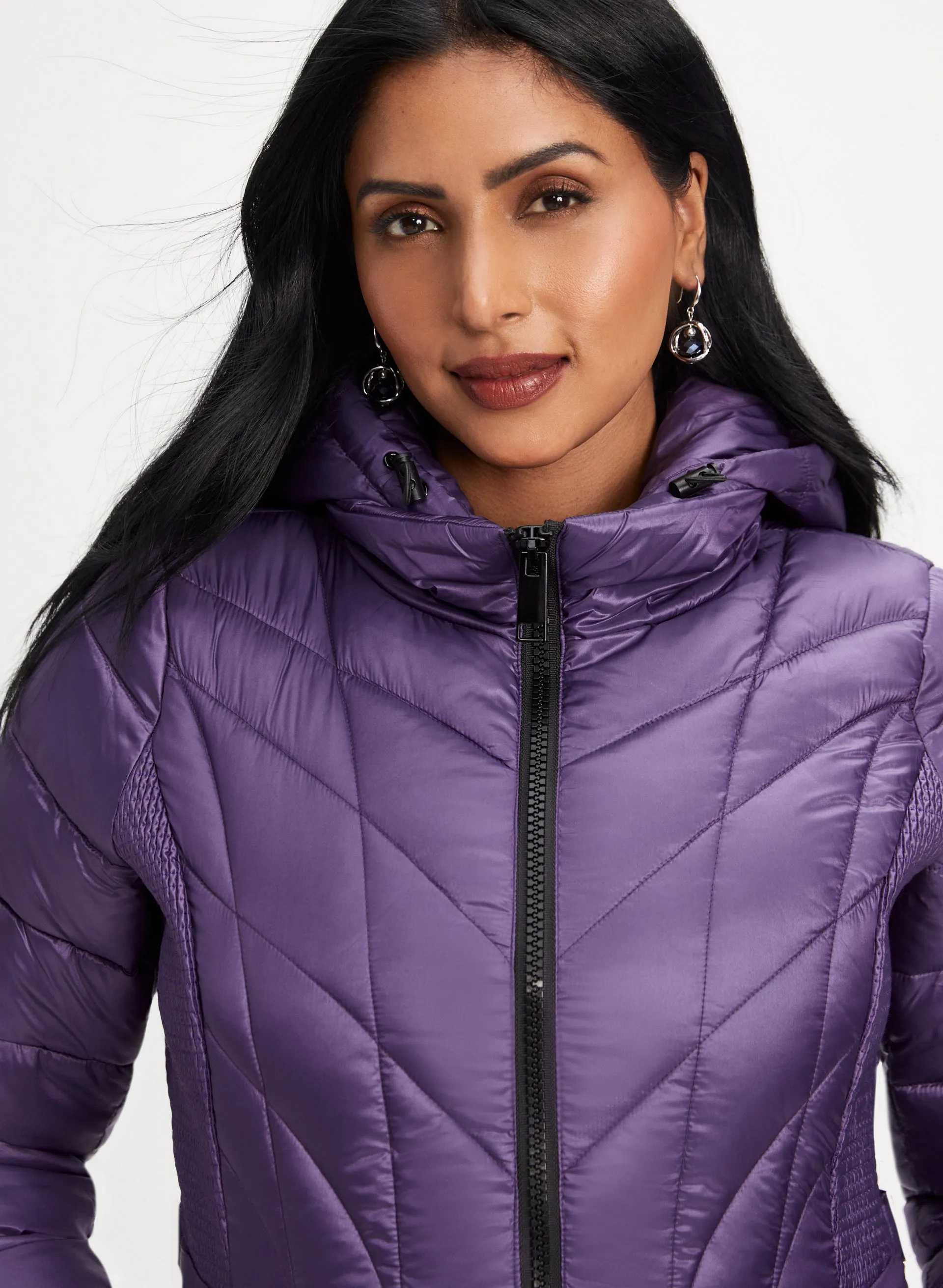 Packable Quilted Vegan Down Coat