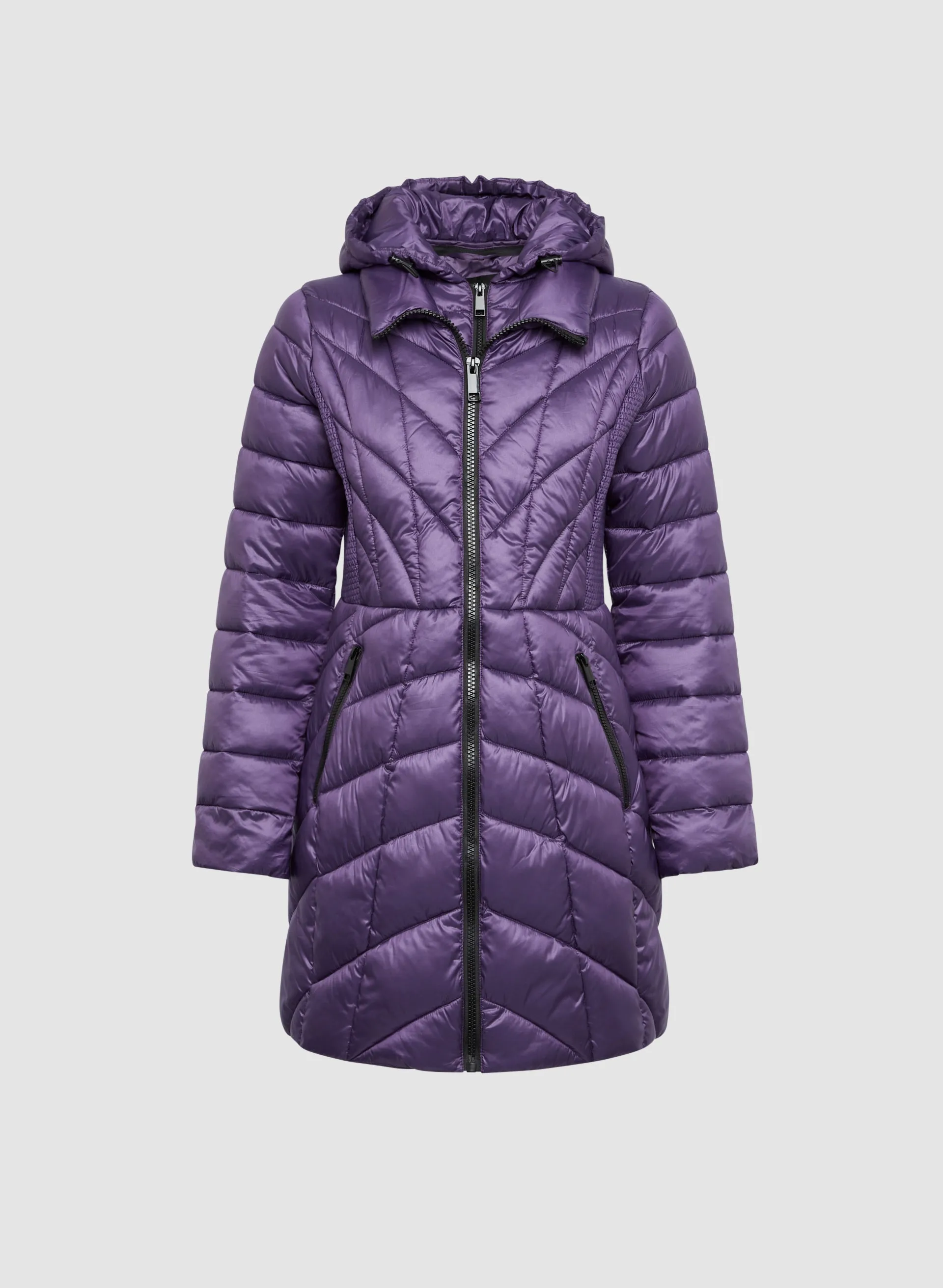 Packable Quilted Vegan Down Coat