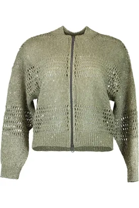 Pailette Knit Bomber