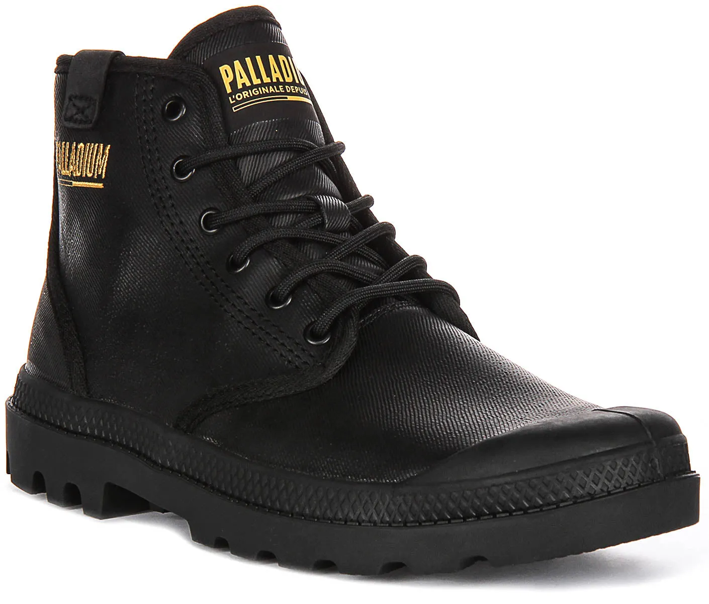 Palladium Pampa Hi Coated In Black