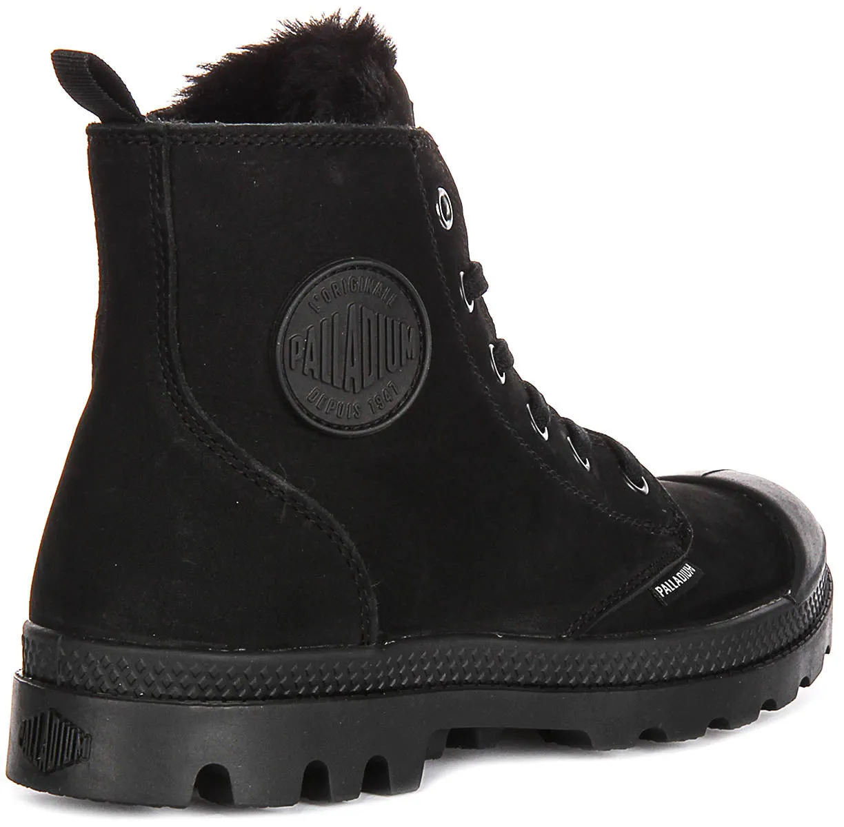 Palladium Pampa Hi Zip Winter Lined In Black