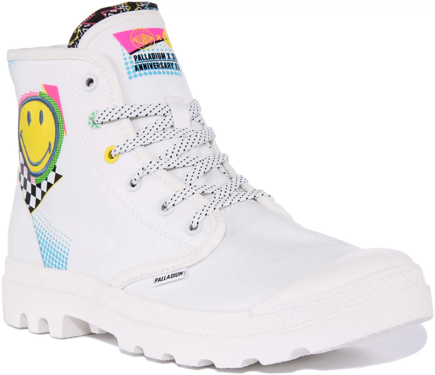 Palladium Pampa X Smile In White