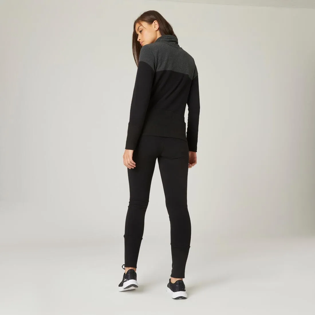 Pantalon jogging ajusté fitness femme - 520