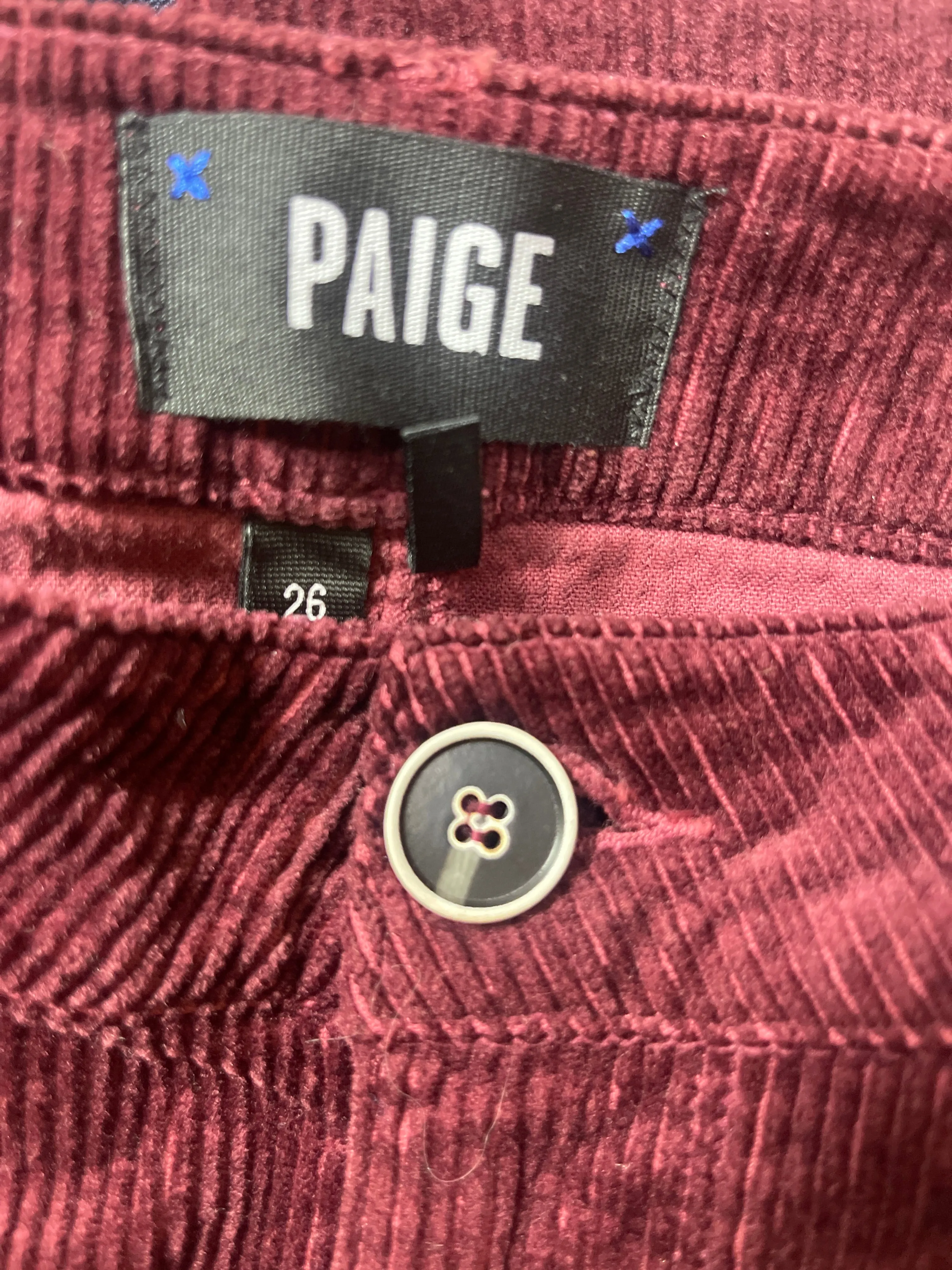 Pants Corduroy By Paige In Burgundy, Size: 4