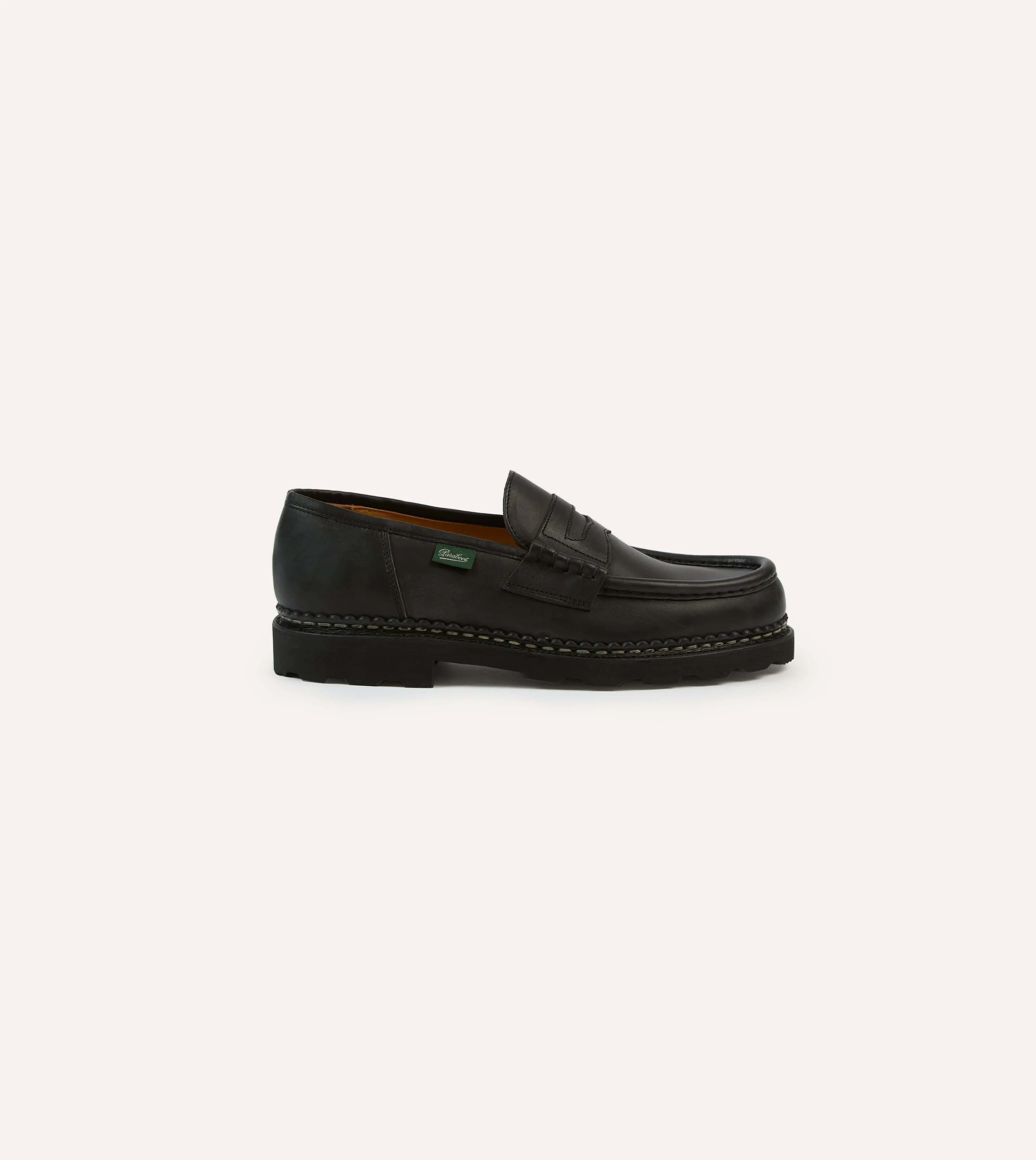 Paraboot Reims Black Leather Loafer