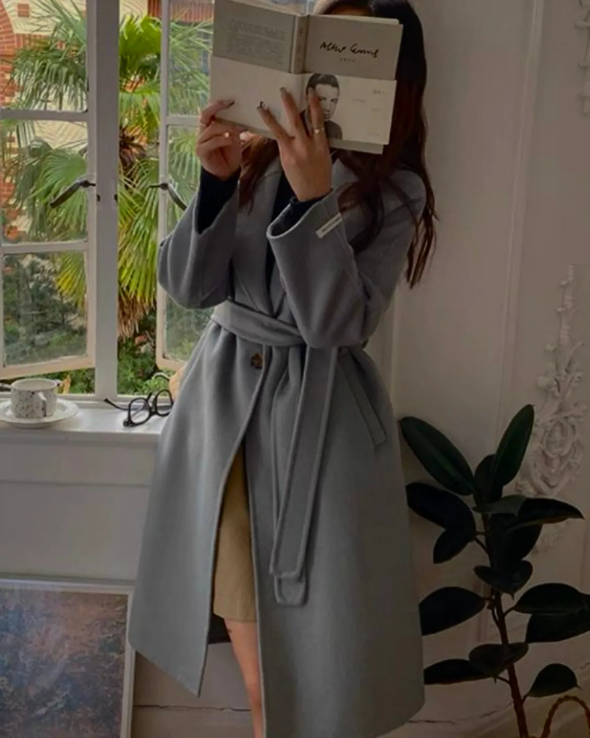 Parisian Handmade Wool Trench Coat - 100% Wool