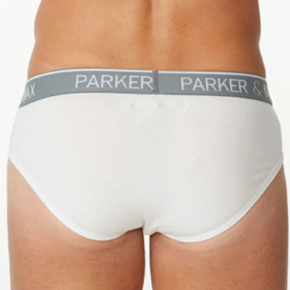 Parker & Max PMFPCS-B1  Classic Cotton Stretch Brief Heather