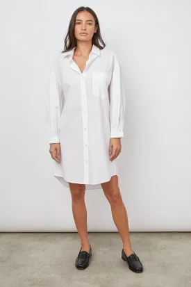 PARSON SHIRT DRESS - WHITE