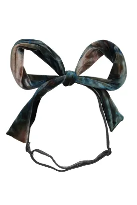 Party Bow Wrap - Blush/Aqua/Navy Velvet