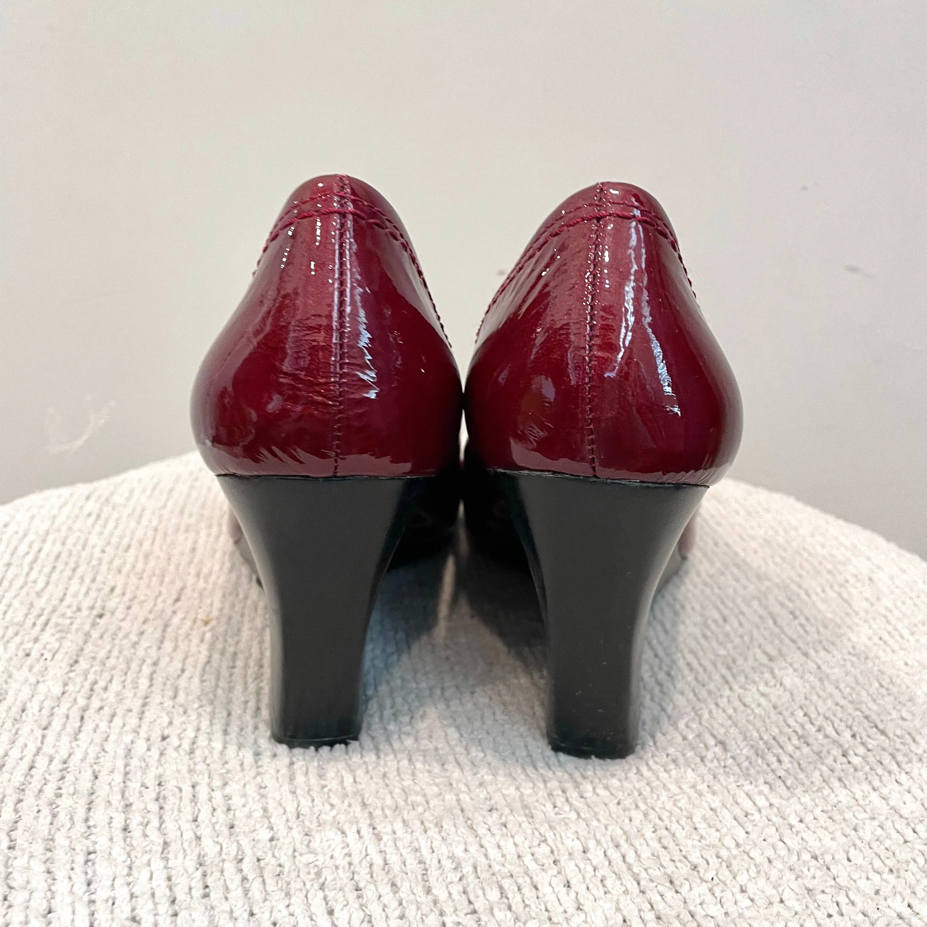 Patent Leather Wedge Heels