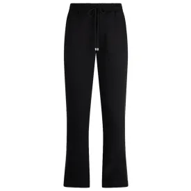 Patrizia Pepe Elegant Cotton Sweatpants with Rhinestone Accent