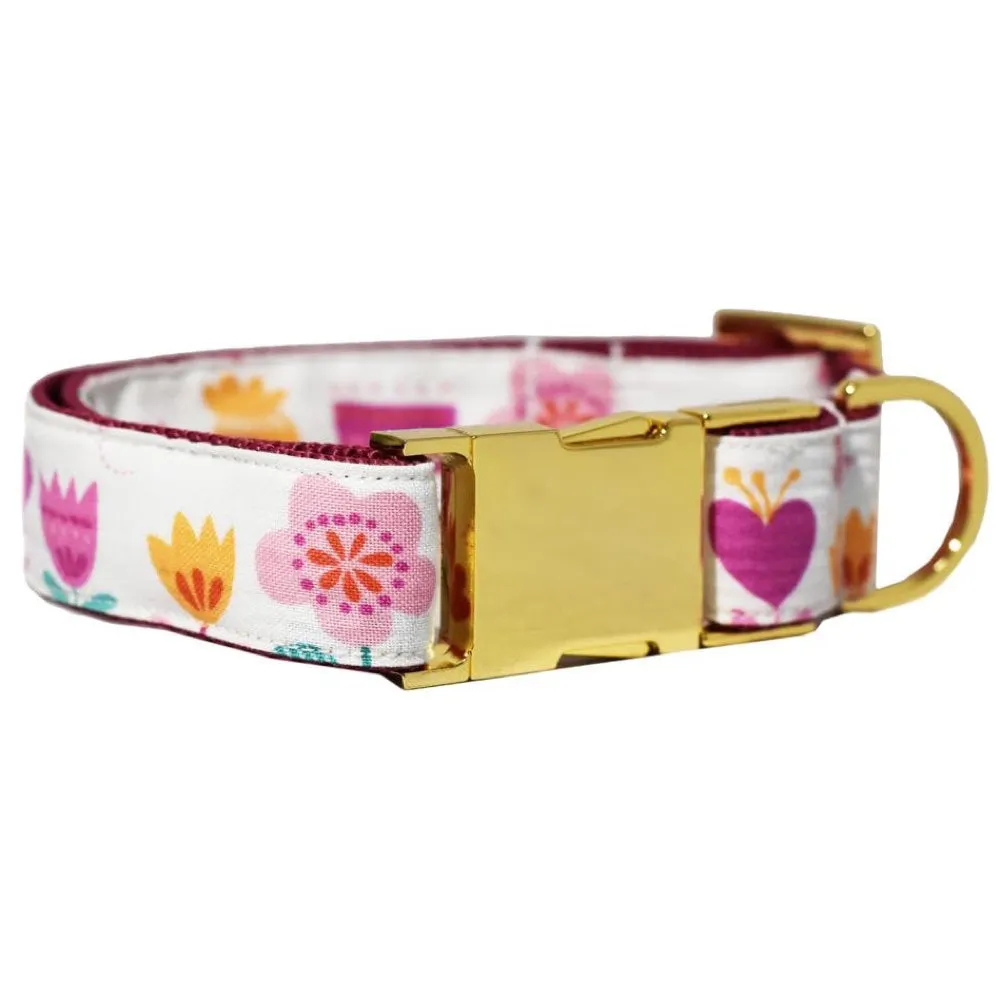 Pattefrenz Cupcake Gold Collar & Leash Set (Medium)