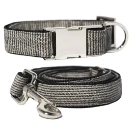 Pattefrenz Oreo Silver Collar & Leash Set (Medium)