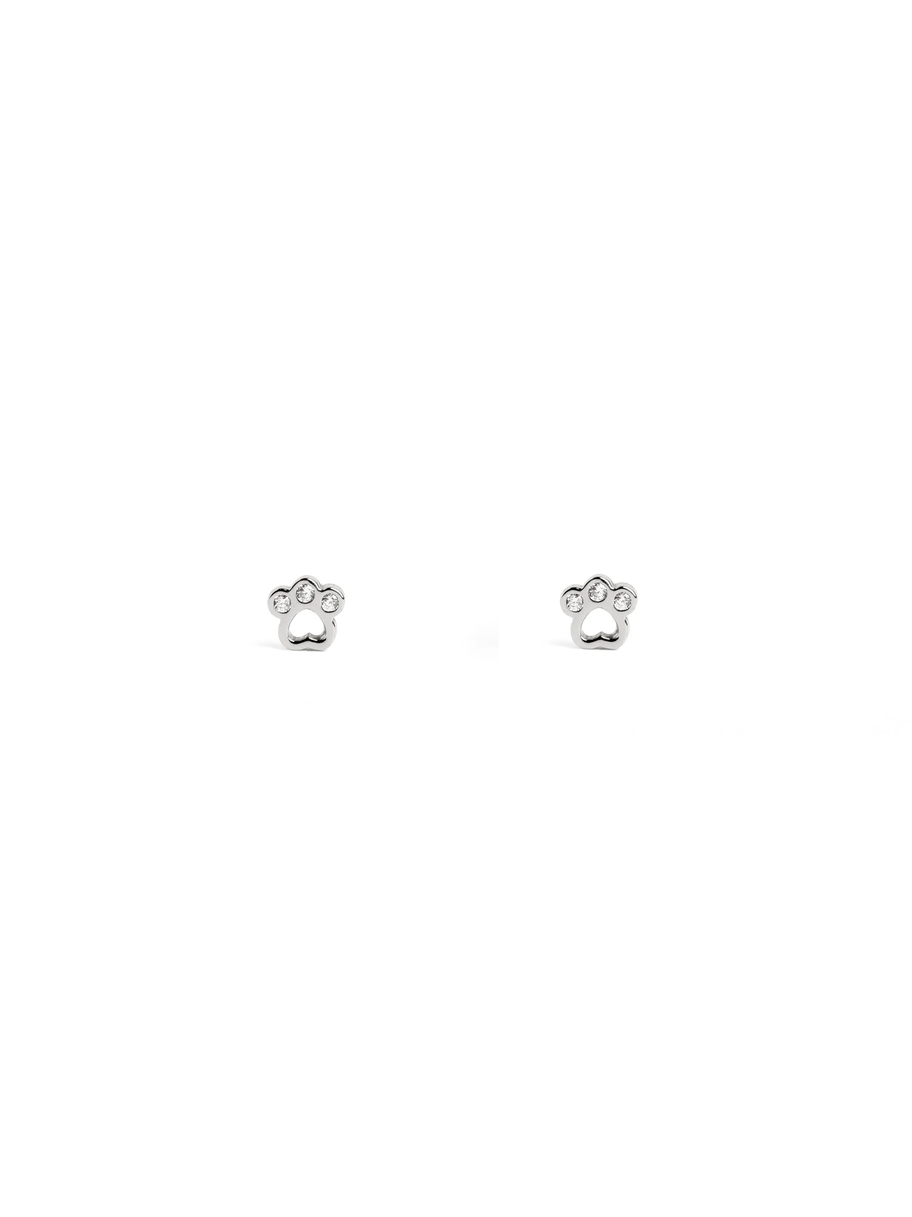 Paw Kids Silver Earrings