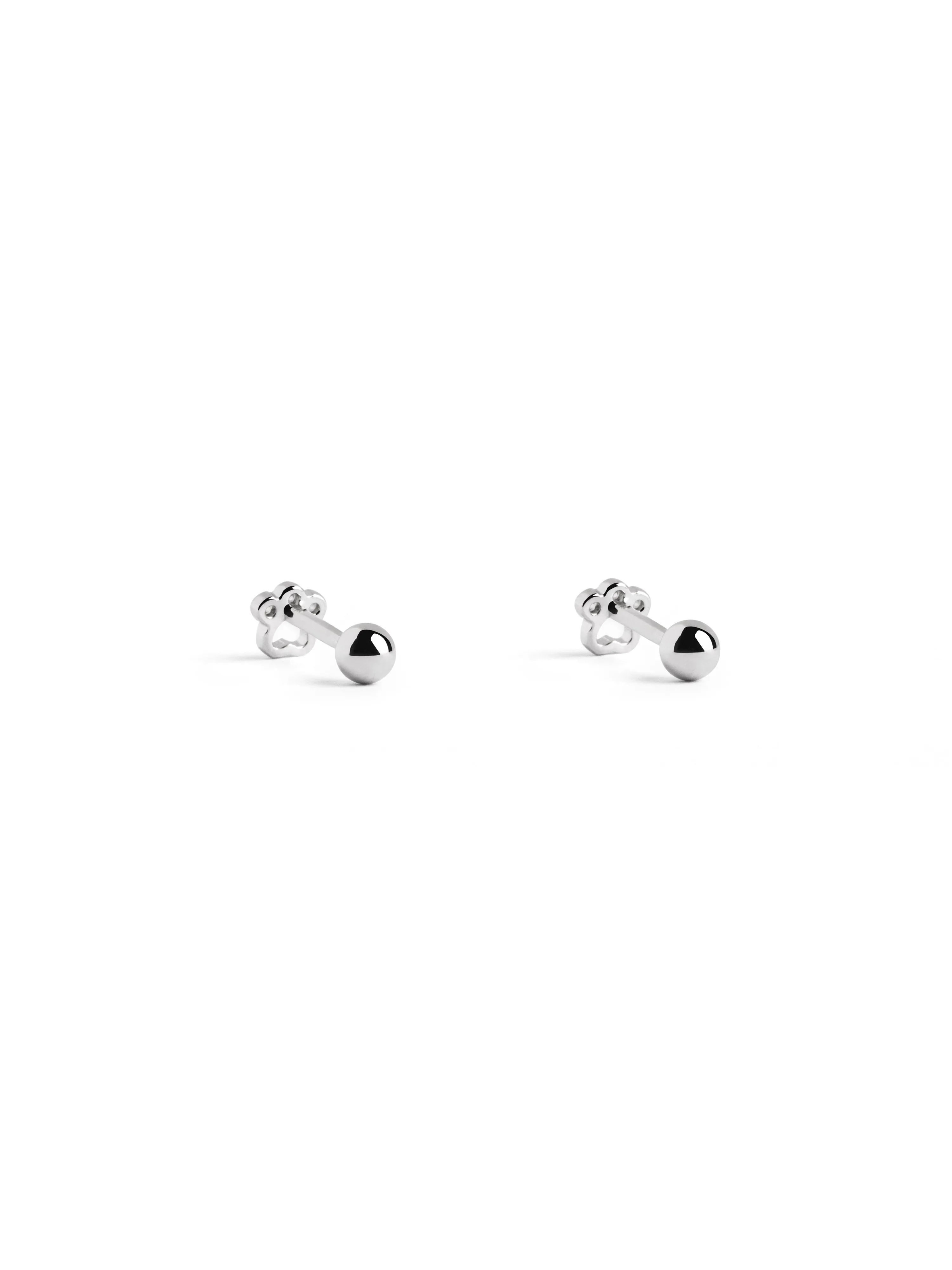 Paw Kids Silver Earrings