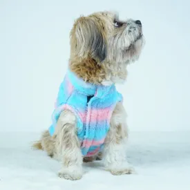 Pawgypets Fur Sleeveless Sweater for Dogs and Cats (Blue/Pink)