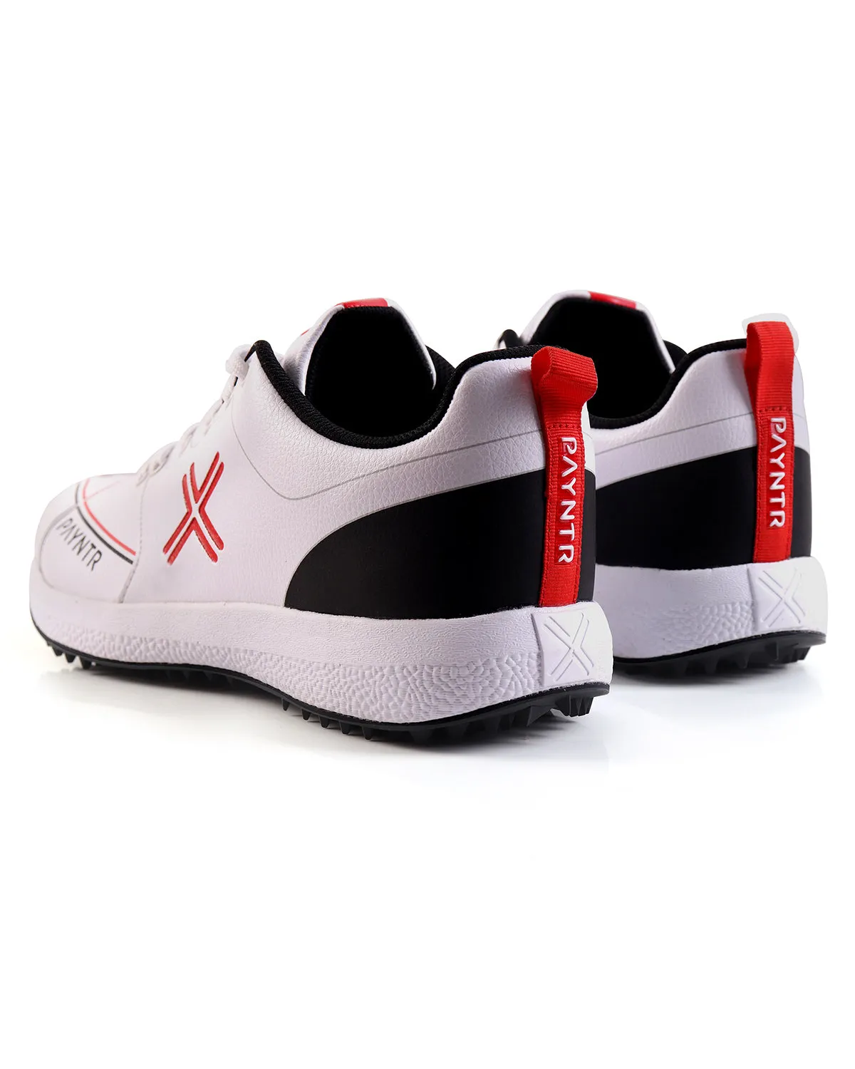 Payntr X Pimple Cricket Shoes - Rubber - White/Black