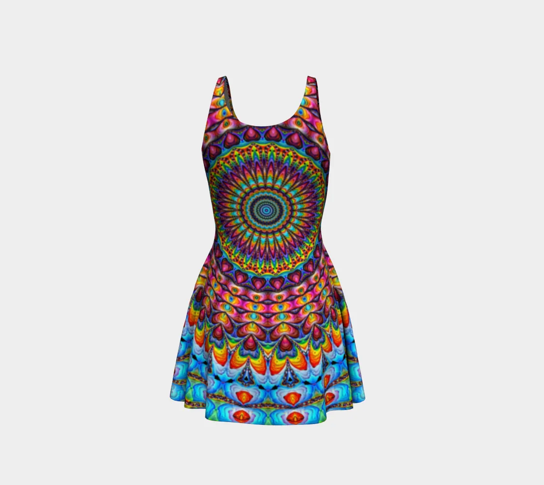 PEACE LOVE AND GOOD VIBES | FLARE DRESS | IMRAN