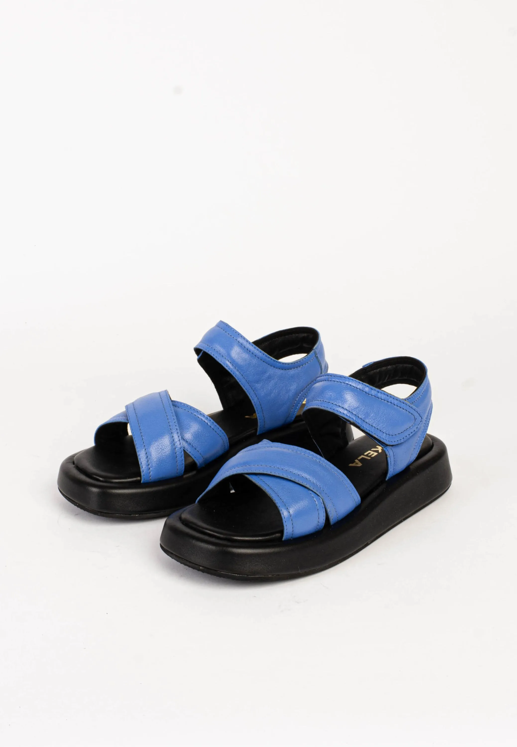 Pearl Blue Chunky Sandals