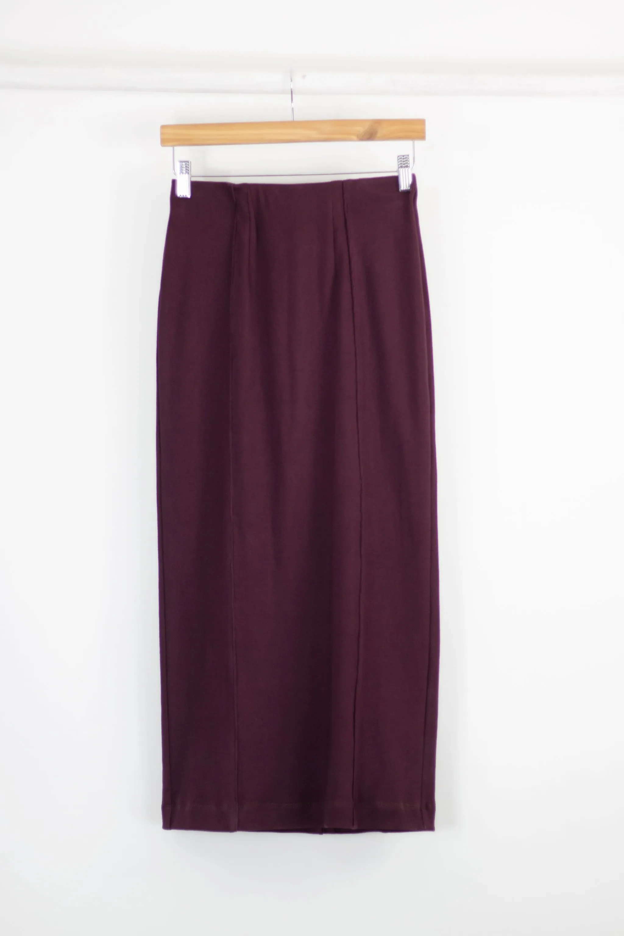 Pencil Skirt - Aubergine