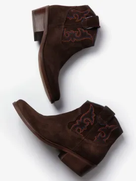 Penelope Chilvers Bitter Chocolate Cassidy Embroidered Boot