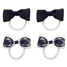 Penn State Hair Tie Bows - 4 Pack