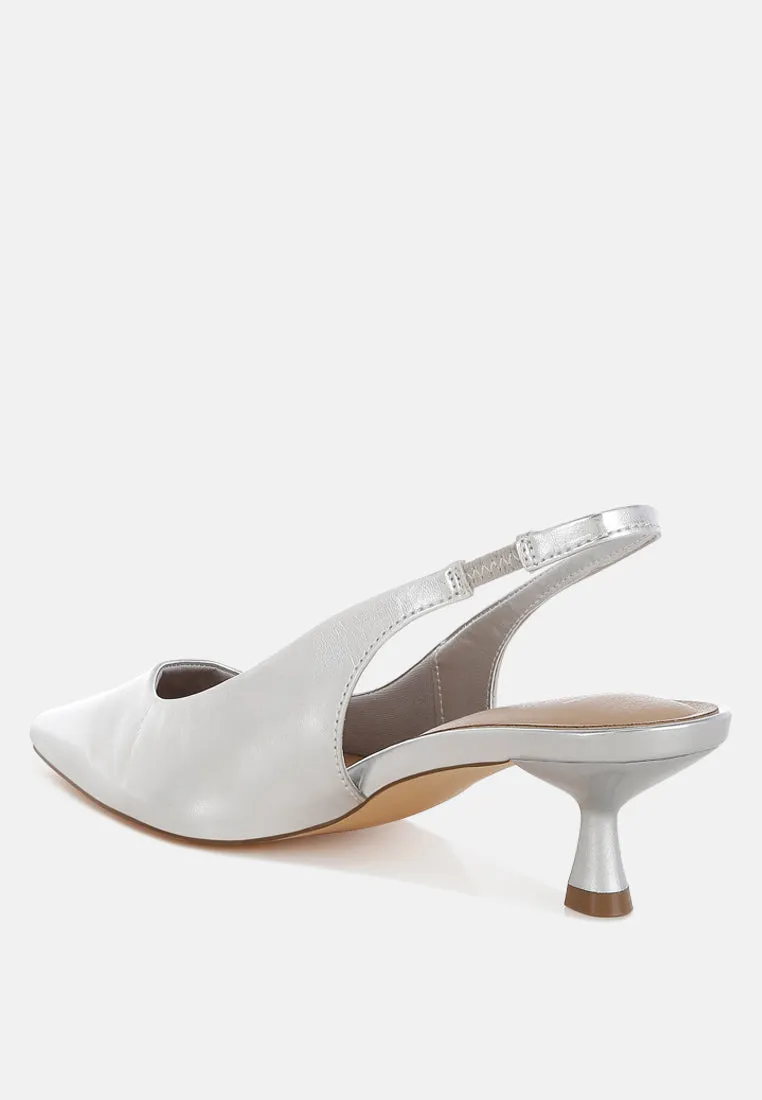 Pentas Kitten Heel Slingback