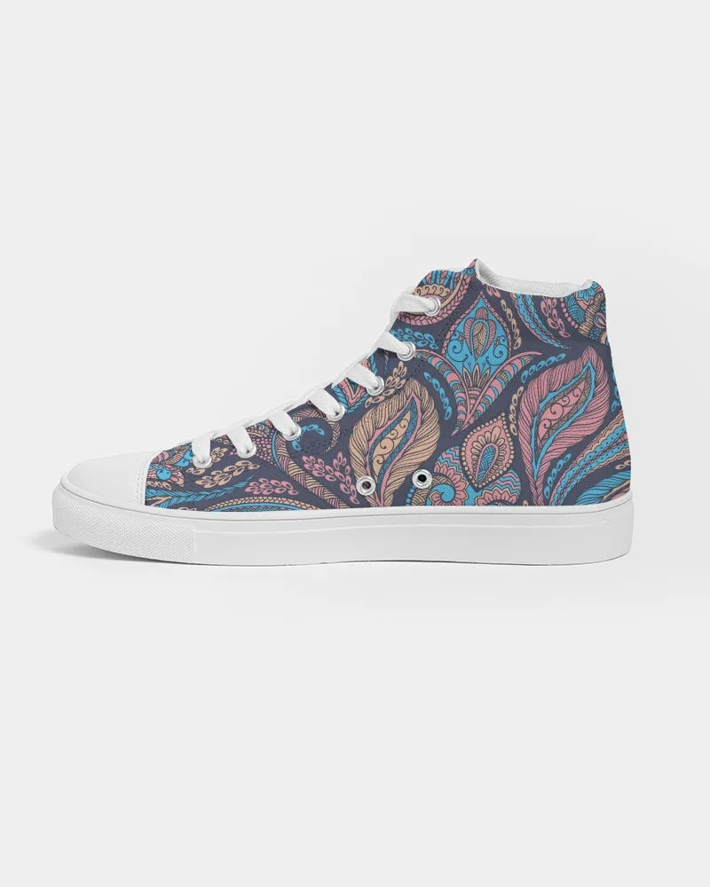 Perfect Paisley Women's Hightop Canvas Shoe