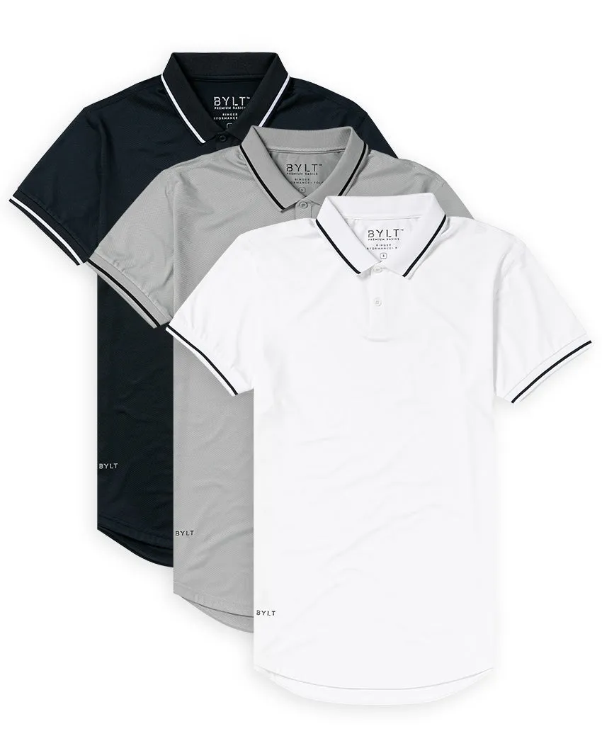 Performance  Ringer Polo - Custom 3 Pack