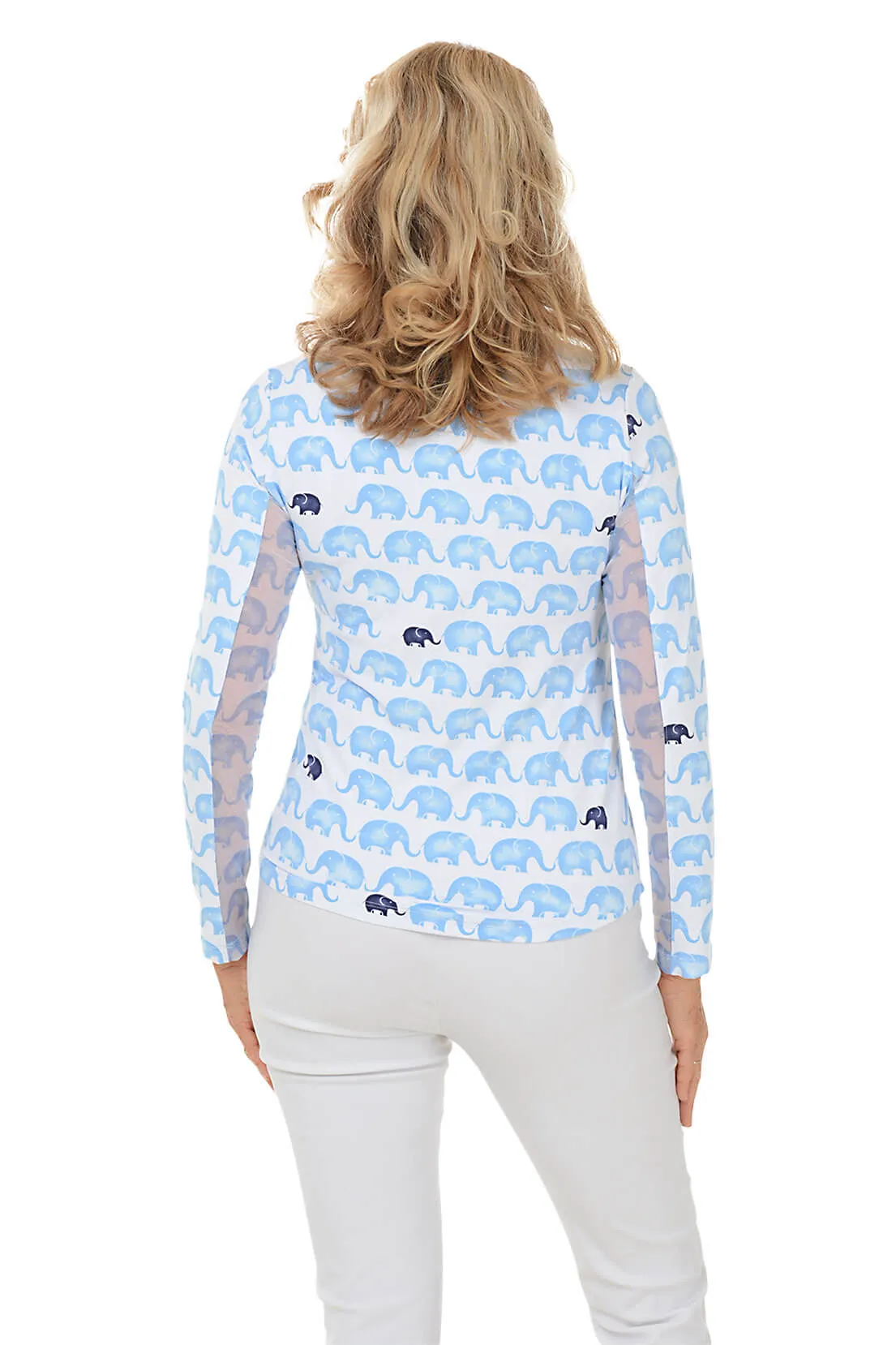 Periwinkle Velma Elephant UPF50  Sun Shirt