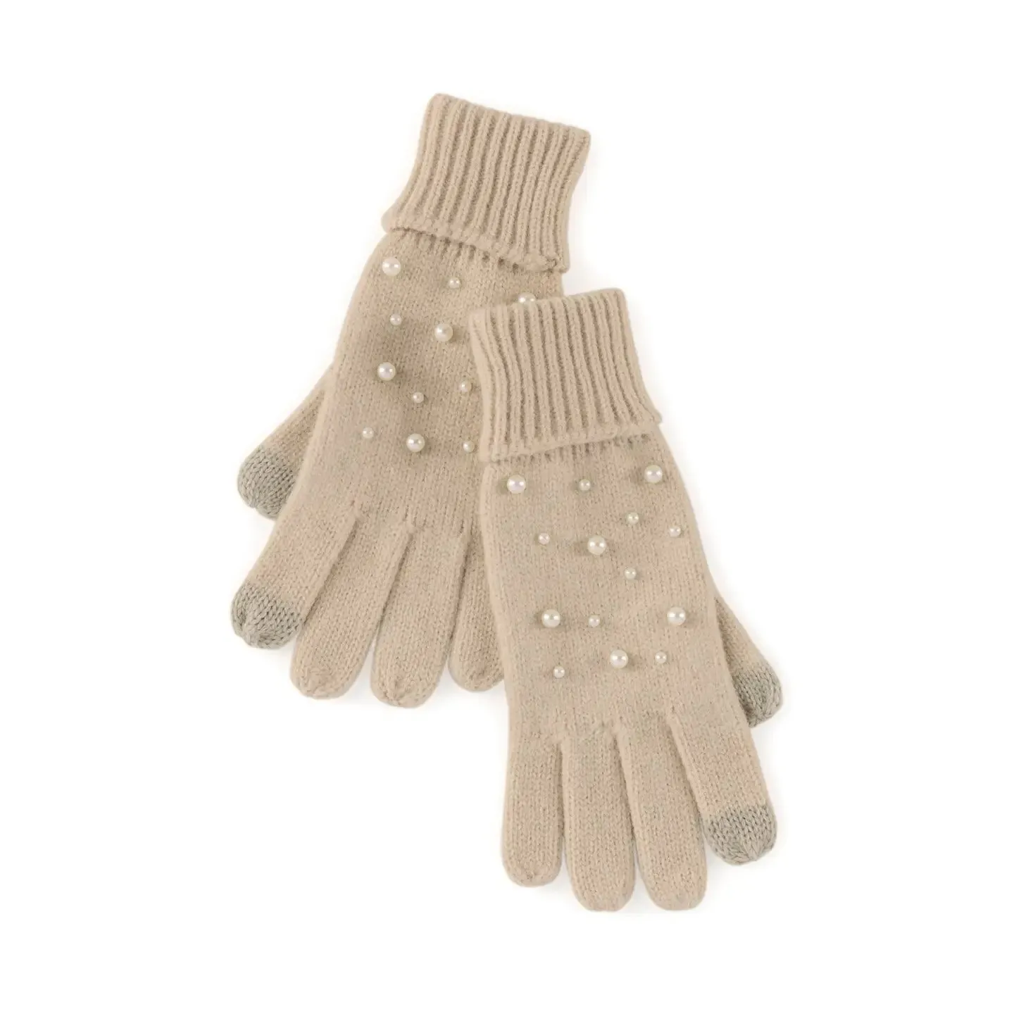 Perla Touchscreen Gloves - Taupe