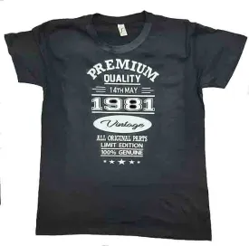 Personalised Birthday Vintage T-Shirt