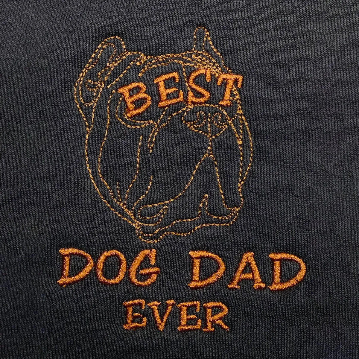 Personalized Best Pitbull Dog Dad Ever Embroidered  Polo Shirt, Custom Polo Shirt with Dog Name, Best Gifts for Pitbull Lovers