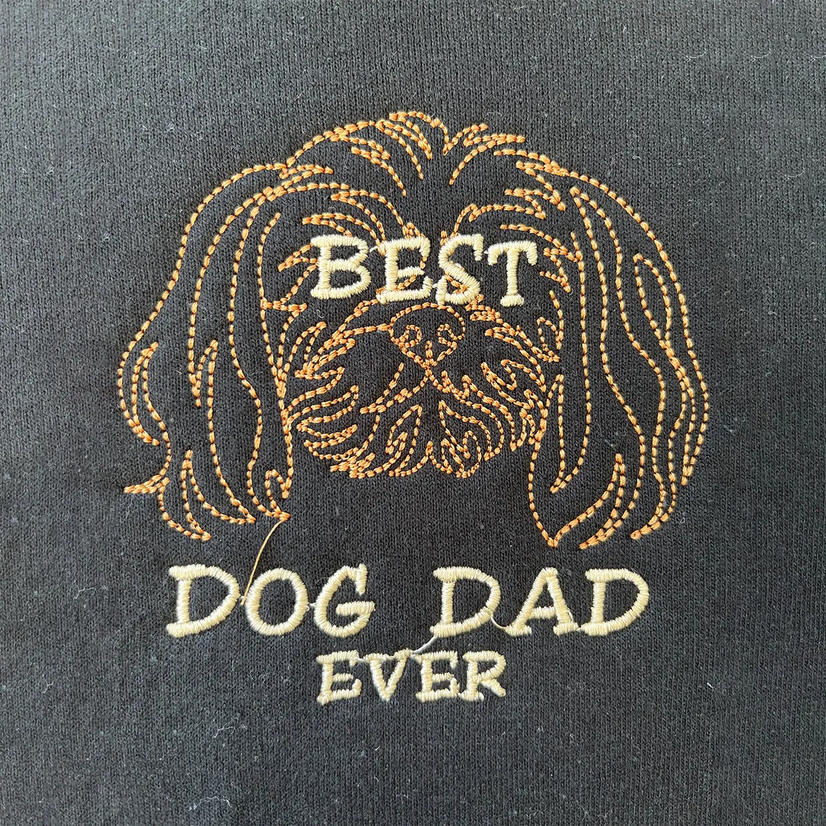 Personalized Best Shih Tzu Dog Dad Ever Embroidered Polo Shirt, Custom Polo Shirt with Dog Name, Best Gifts For Shih Tzu Lovers