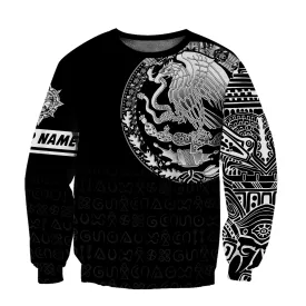 Personalized Name Aztec God Mexican Coat Of Arms All Over Printed Unisex Sweatshirt Hoodie Shirts