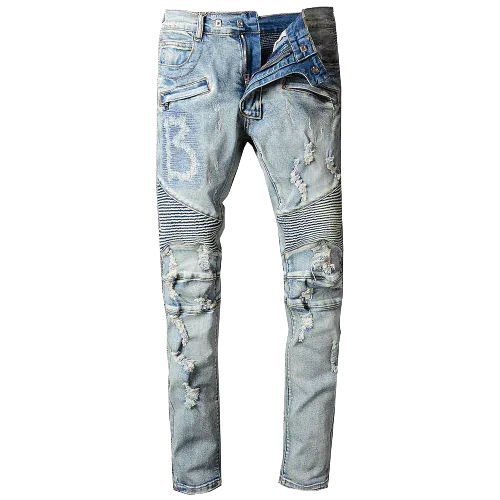 Personalized Slim Biker Jeans^