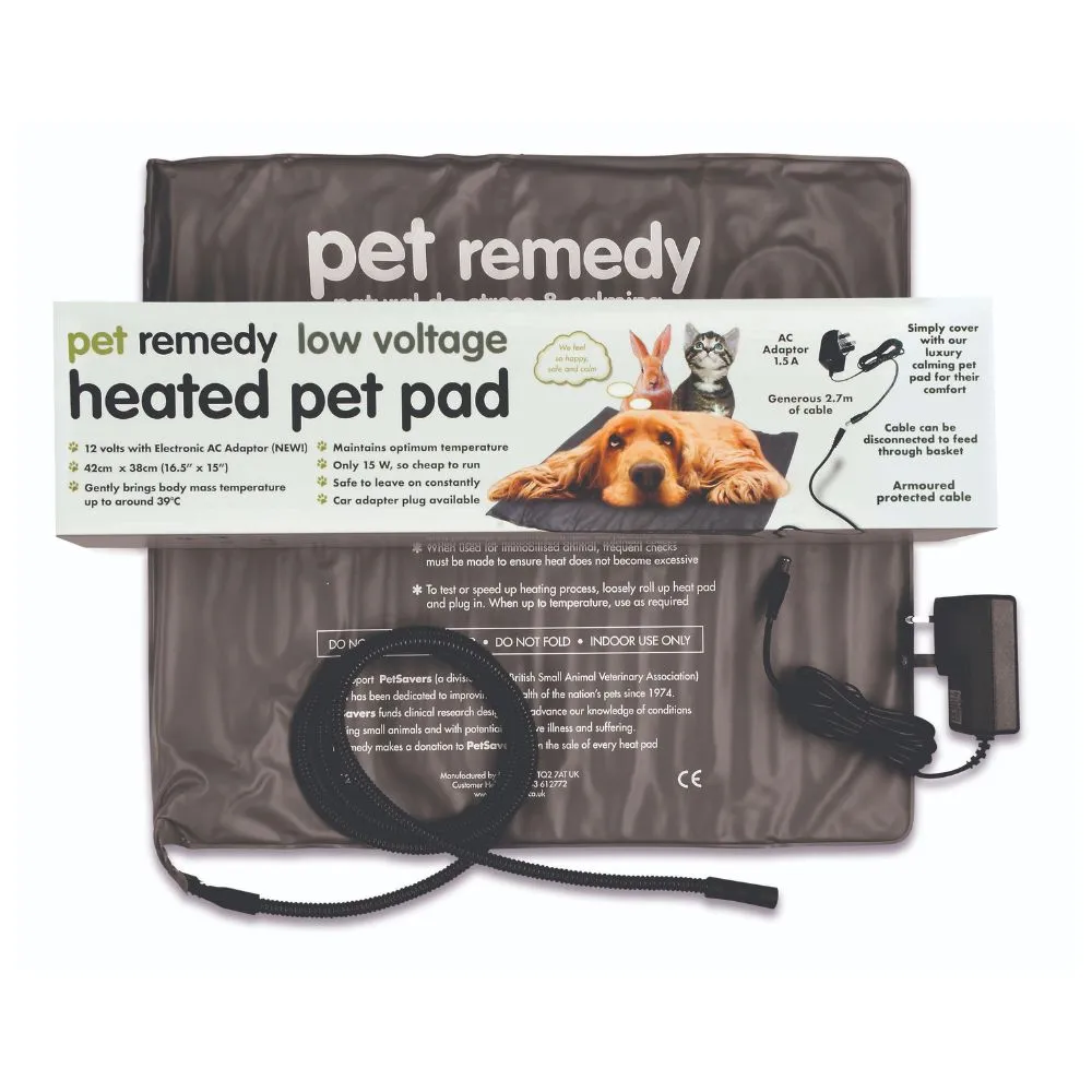 Pet Remedy Low Voltage Electrically Heated Pet Pad