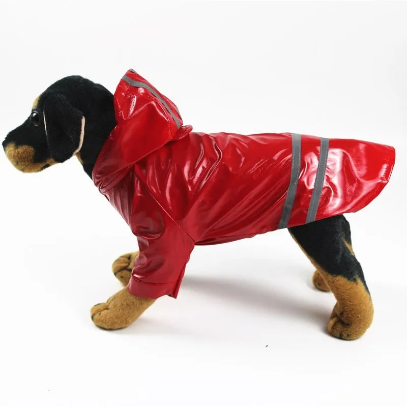 Pet Waterproof Hooded Raincoat