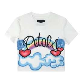 Petals Airbrush Clouds Crop Tee