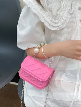 Petite and Polished Pearl-Embellished Quilted Mini Bag